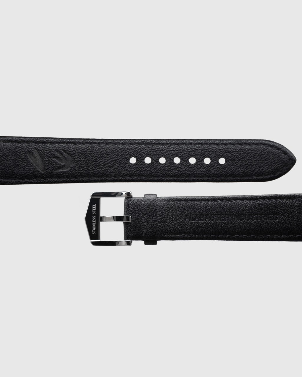 Silver Dove Black Leather