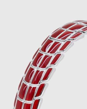 Red Enamel Adder Bracelet