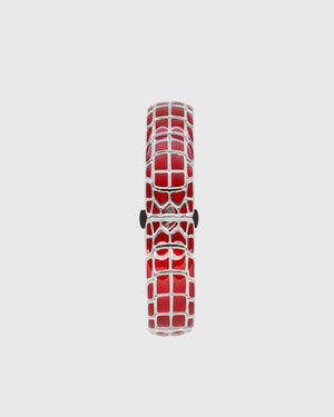 Red Enamel Adder Bracelet