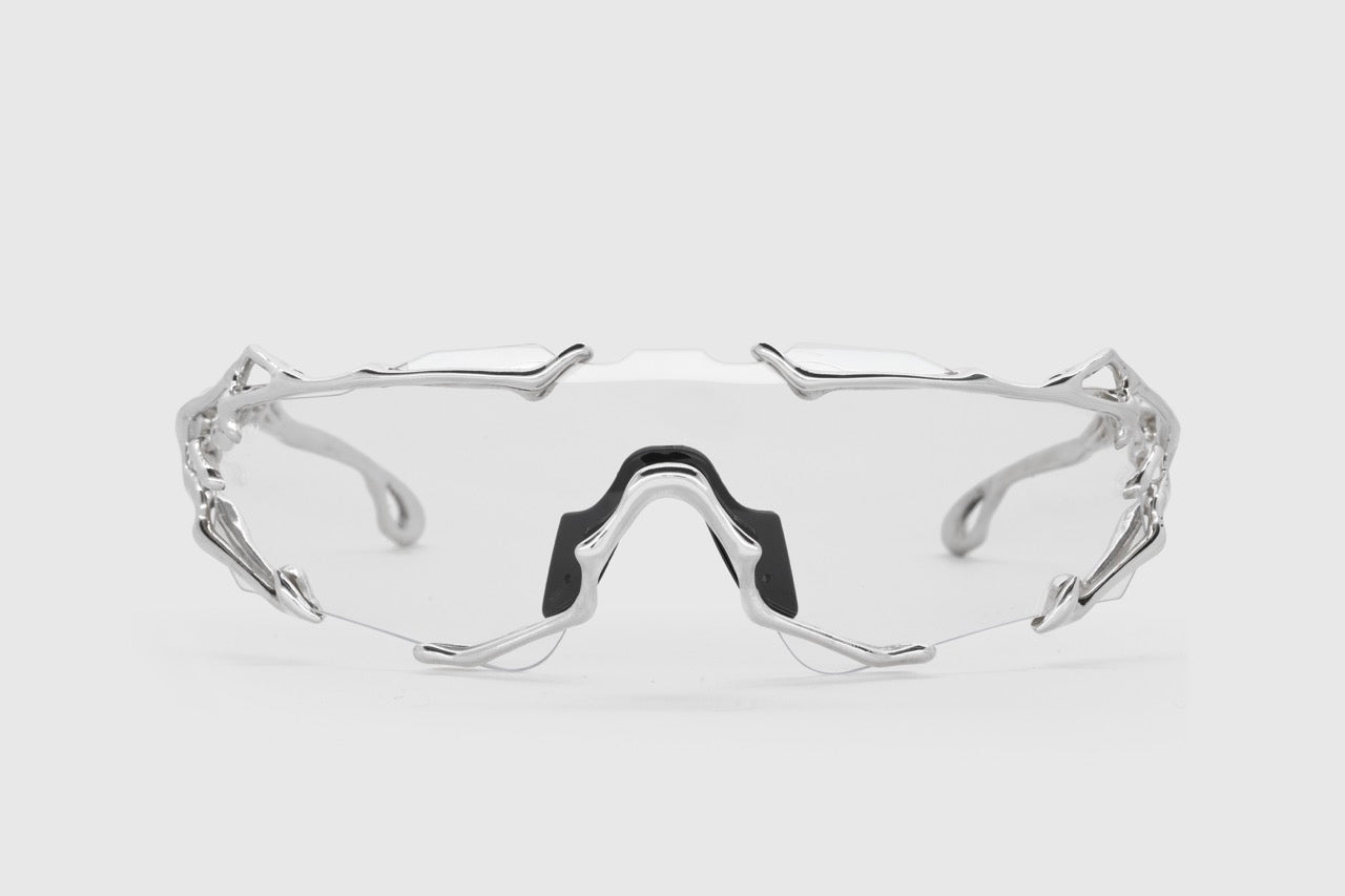 Kestrel Glasses in Silver and Transparent