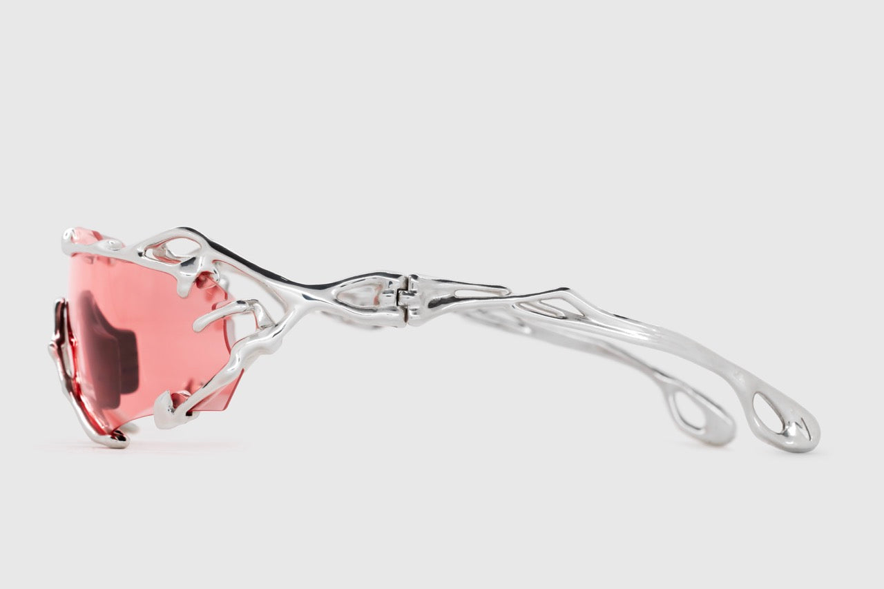 Kestrel Glasses in Silver and Pink