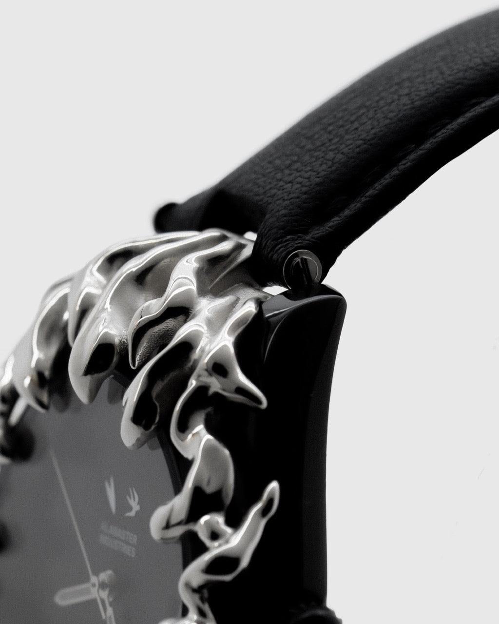 Silver Hawk Black Leather